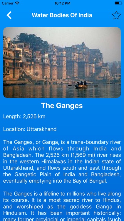 Water Bodies Of India