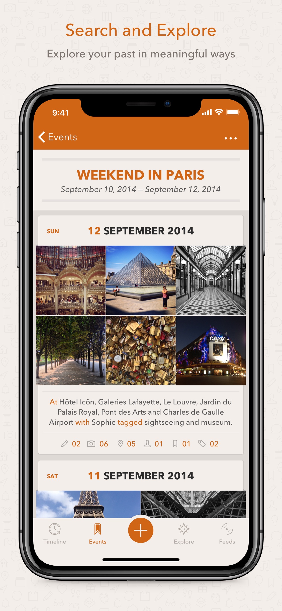 Screenshot do app Momento - Diary / Journal