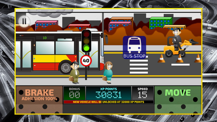City Bus Driving Simulator 2D