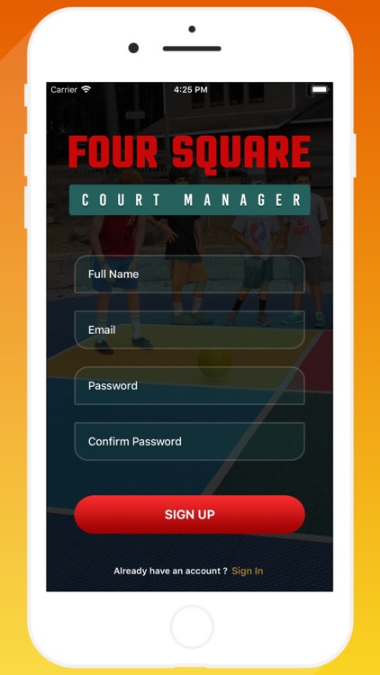 Four Square Court Manager