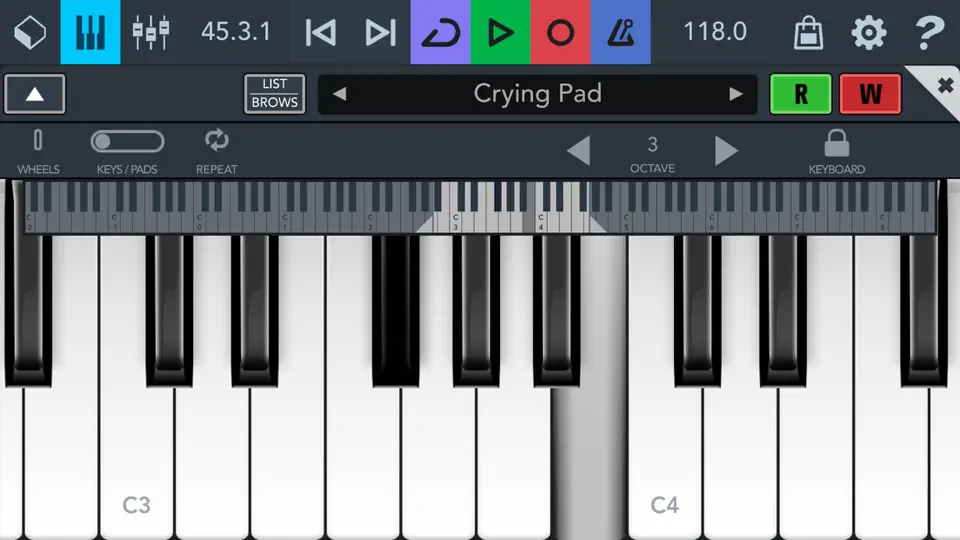 Screenshot von Cubasis LE 3 auf dem iPhone 4