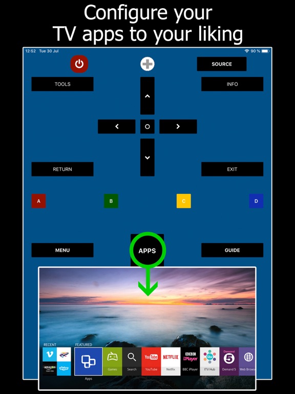Remote TV for Samsung iPad screenshot 4 - Utilities app