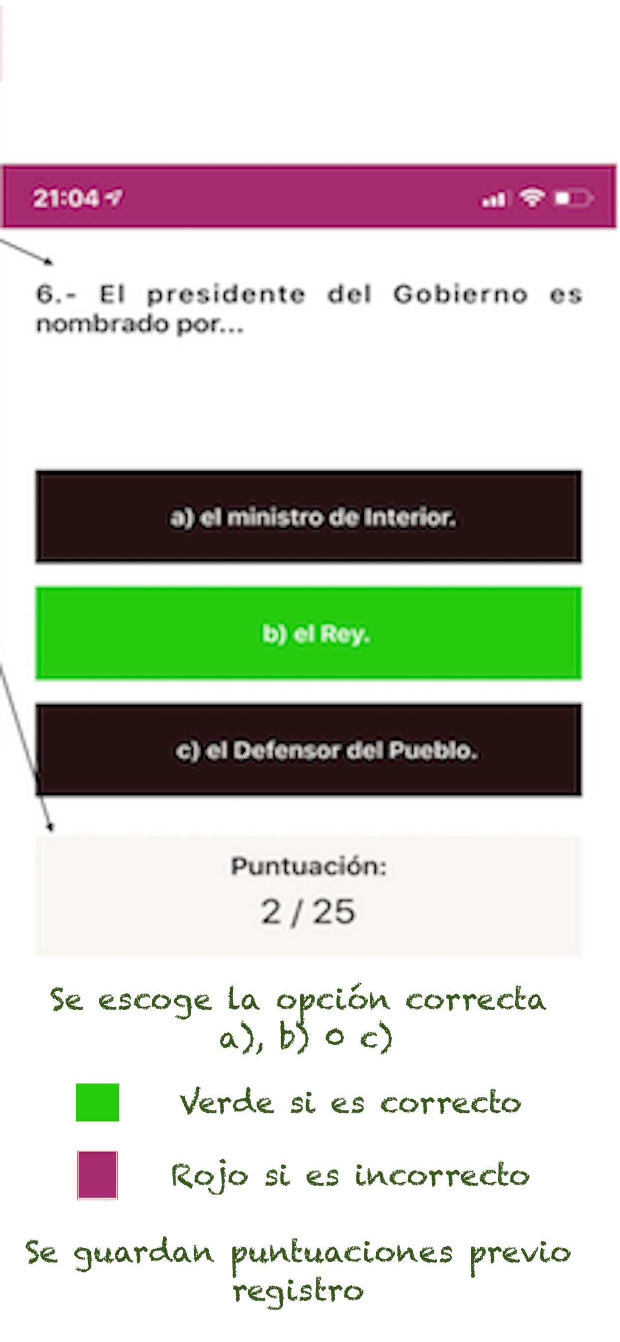 Prueba CCSE screenshot 4