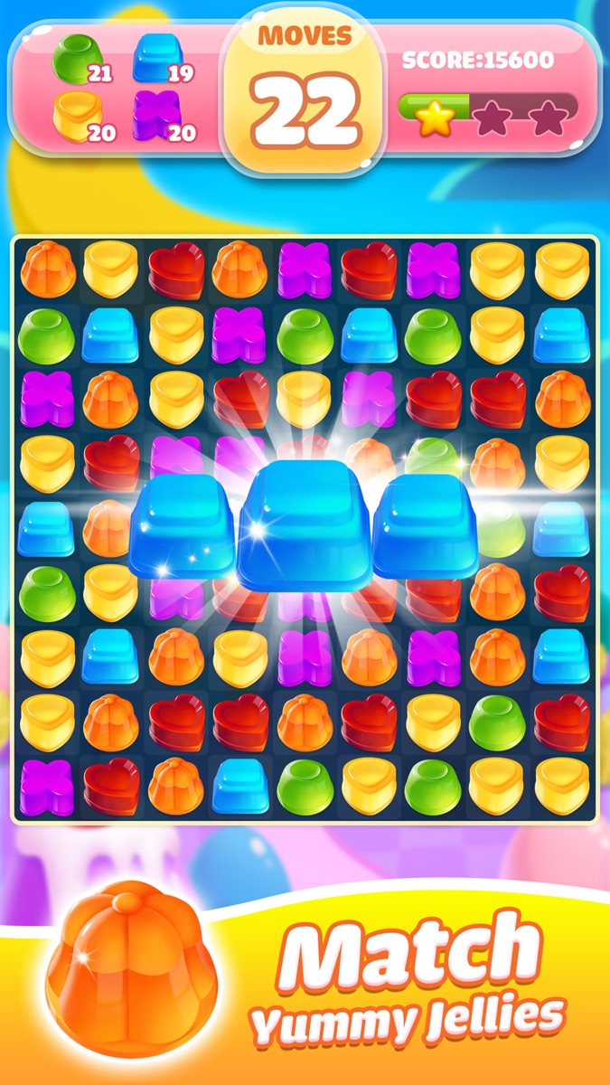 Jelly Jam Crush - Match 3 Game official gameplay screenshot 4
