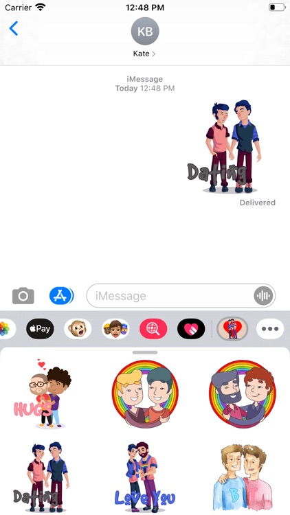 Pride Gay Couple Stickers