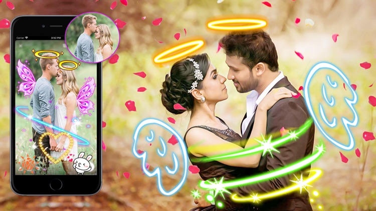 Colourful Stylish Wings On Pic screenshot-3