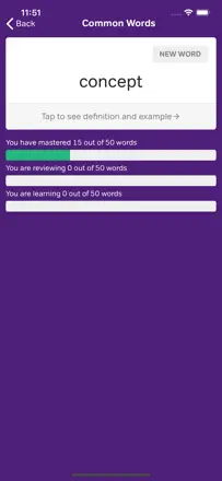 Vocabulary Flashcards: Screenshot 2 von 3