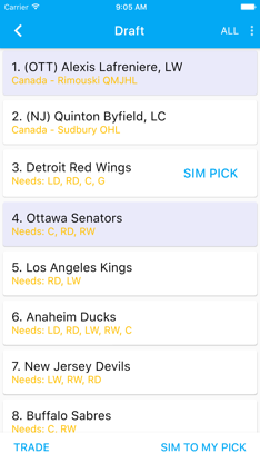 Sports Draft Simulator screenshot 5
