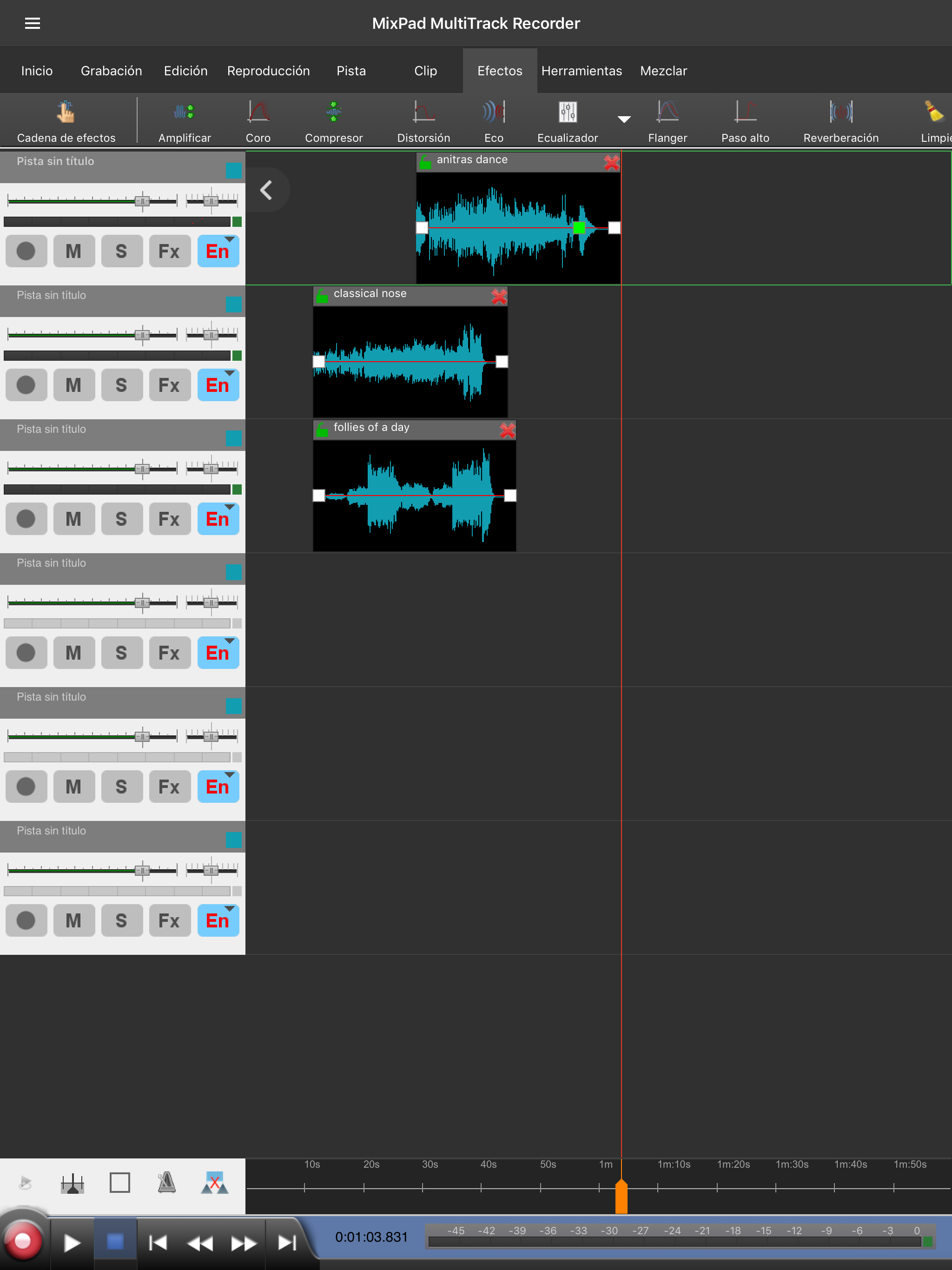 MixPad, mezclador multipista screenshot 16