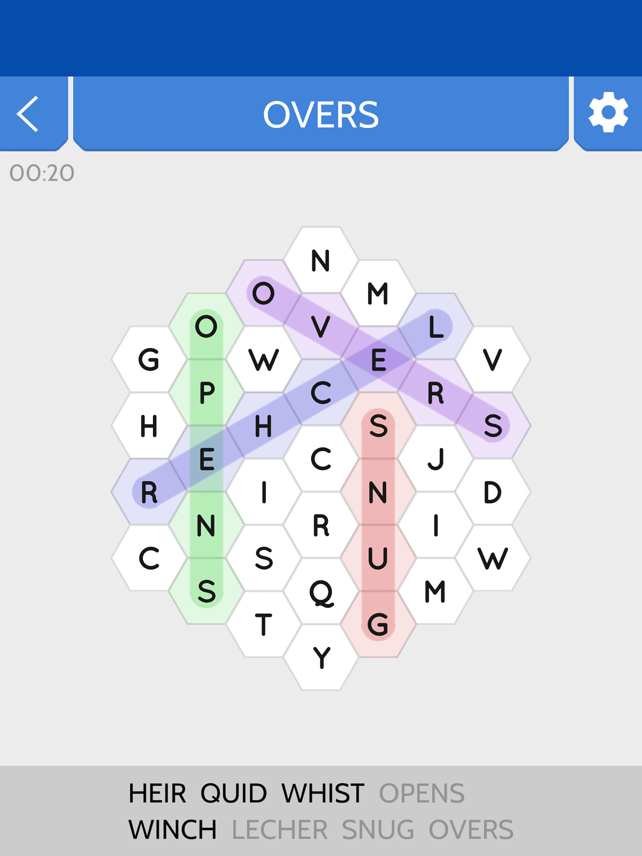 Word Search Hexagons screenshot 5