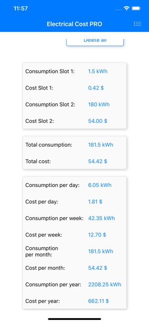 Electrical Cost PRO(圖2)-速報App