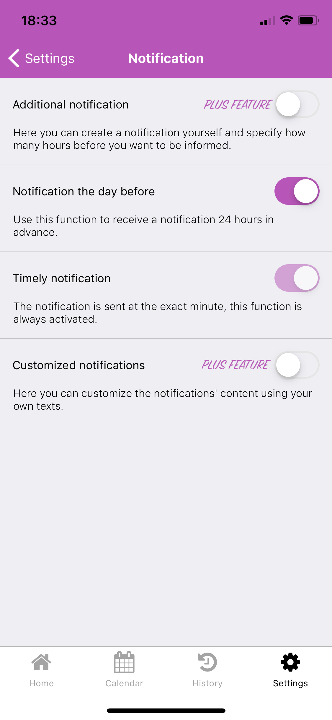 Ring Reminder Alert