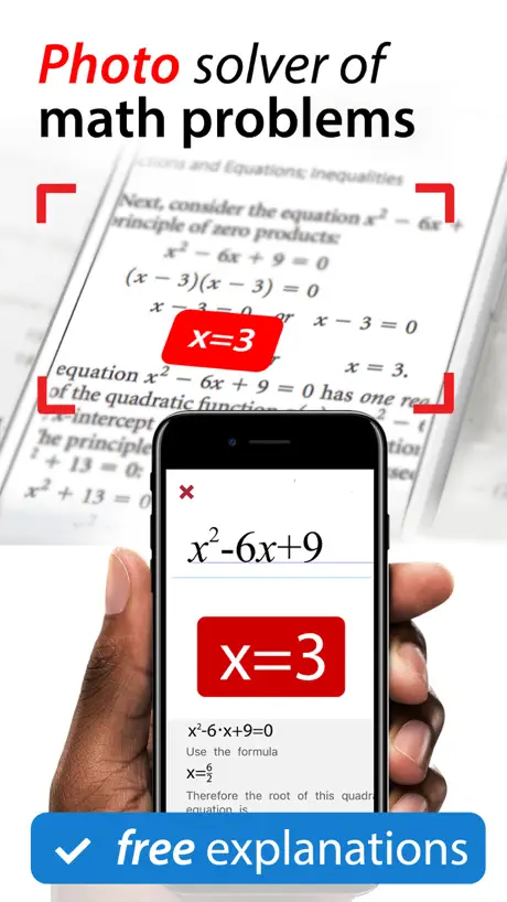 Math problem solver, photo