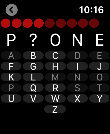 Hangman Wear - Watch Game screenshot 10