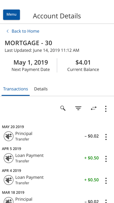 Amarillo National Bank Screenshot
