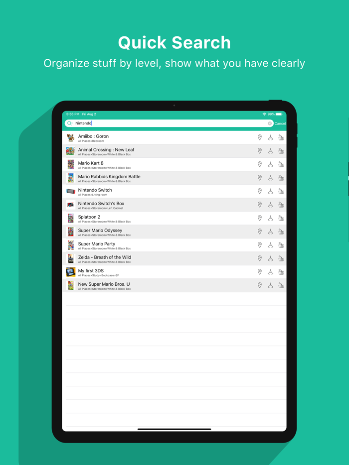 Overthere - Stuff organizer