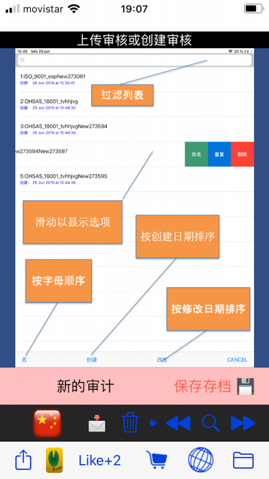 审计 ISO 和 OHSAS Easy Audtis screenshot