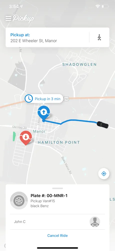 Pickup by Capital Metro