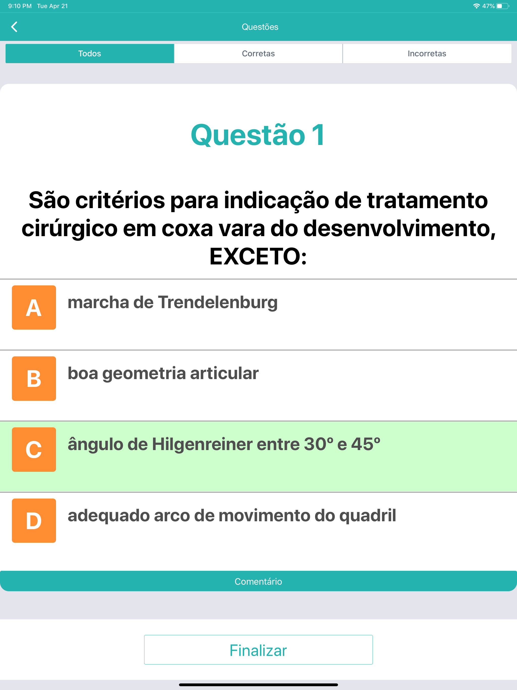 Quiz Ortopedia