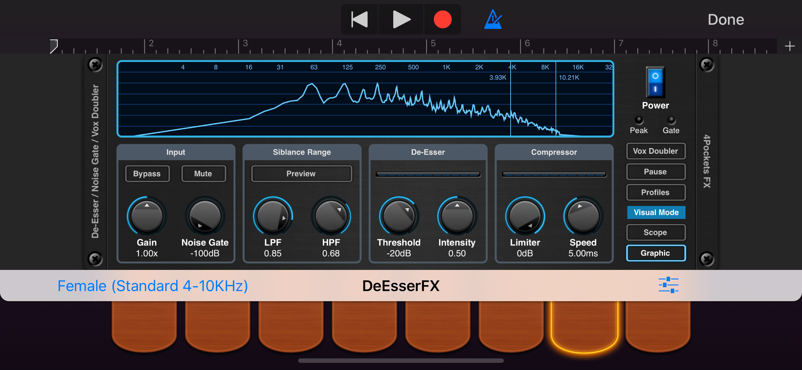 De-Esser AUv3 Audio Plugin