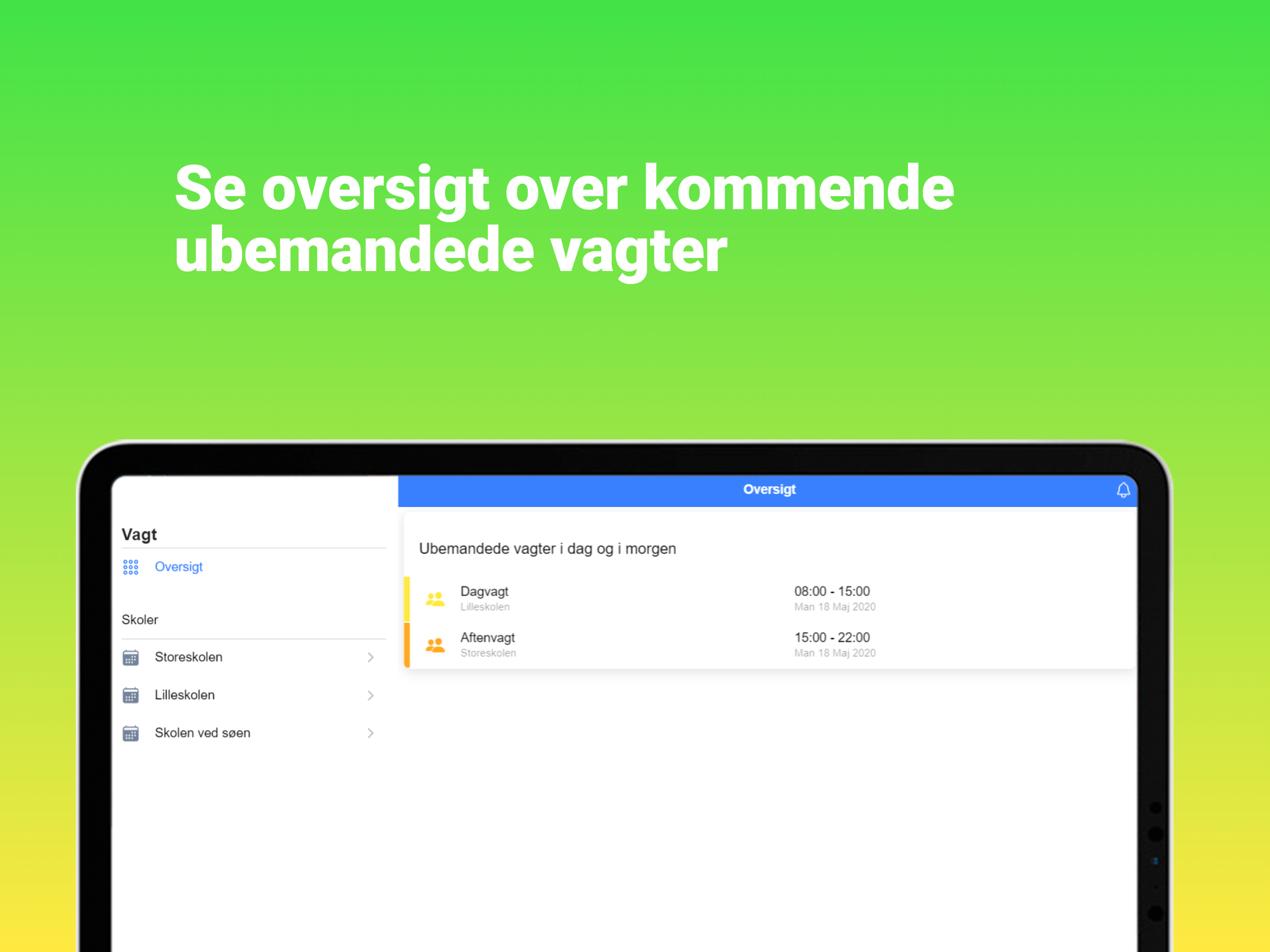 CAS Vagtplanlægger