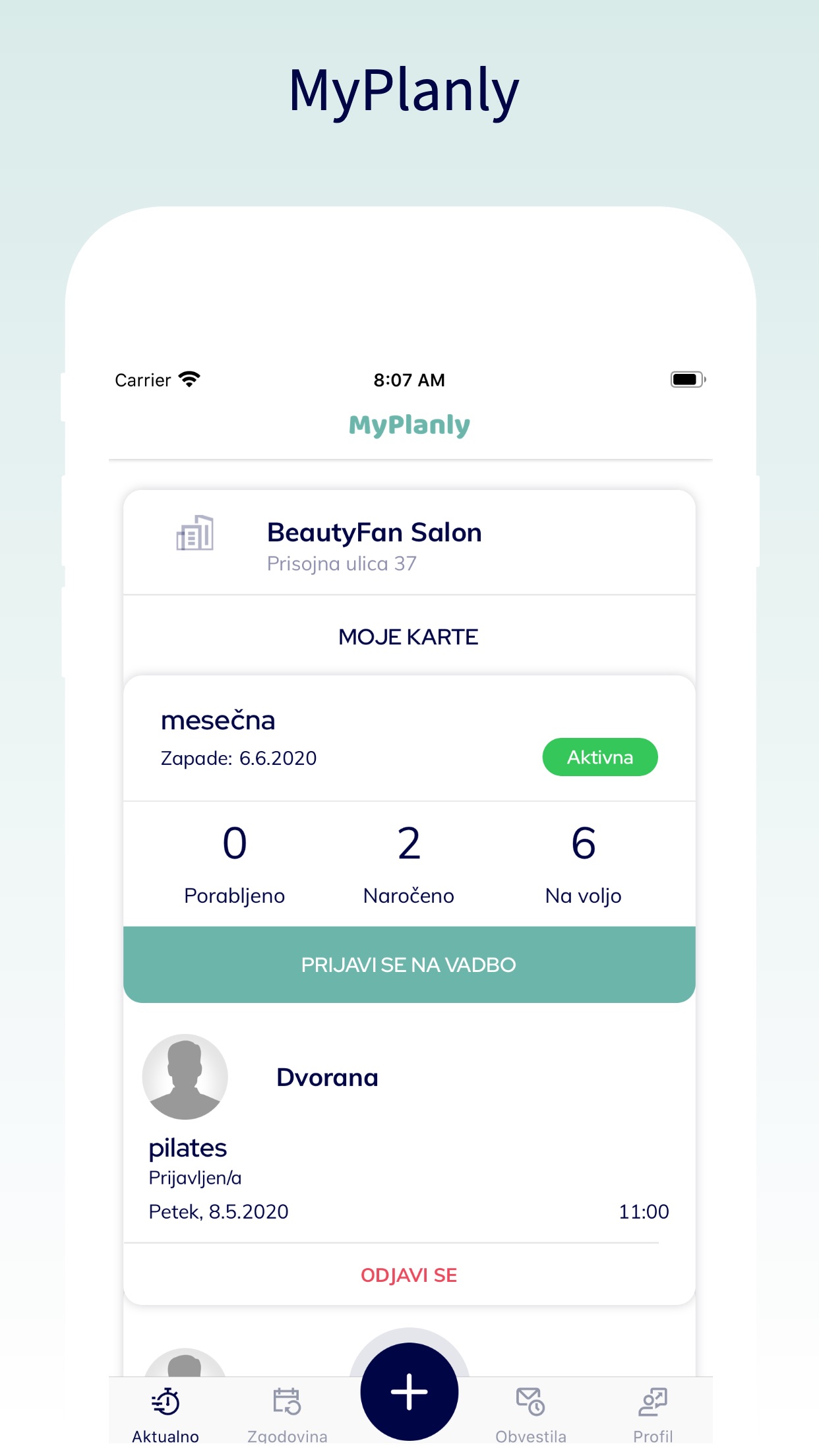 Screenshot 1 of MyPlanly