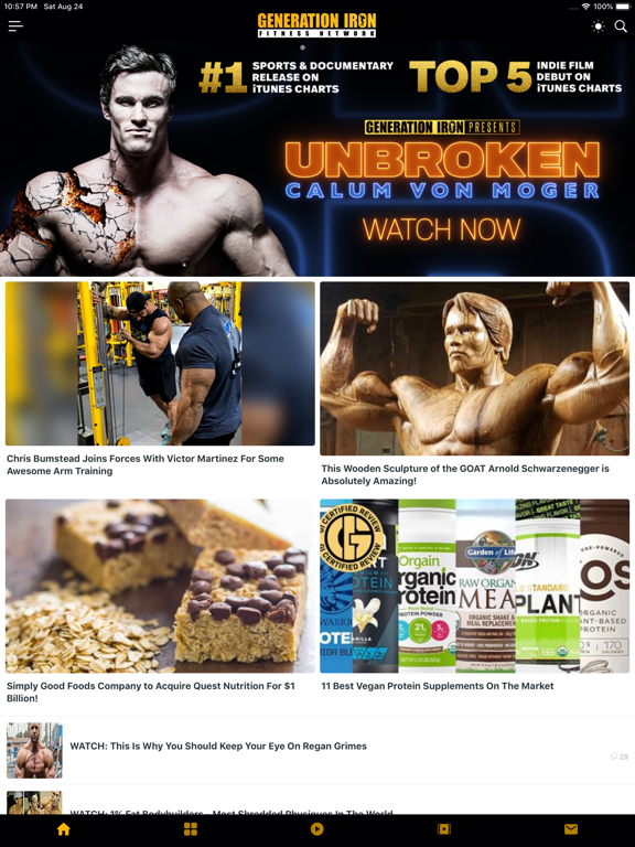 GenerationIron.com iPad screenshot 1 - Health & Fitness app