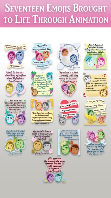 Song of Solomon Bible Emojis iPhone screenshot 9 - Lifestyle app