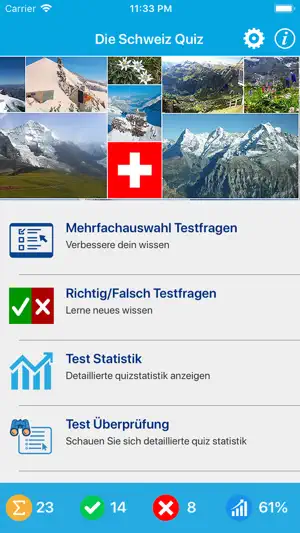 Die Schweiz Quiz screenshot 1