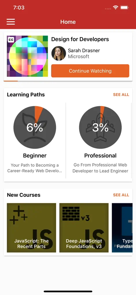 Frontend Masters - Education App | MWM