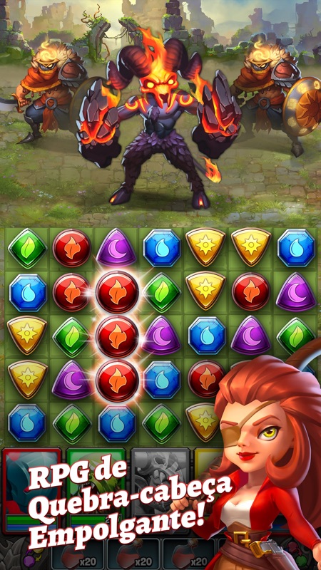Legends & Dragons: Puzzle RPG screenshot 1