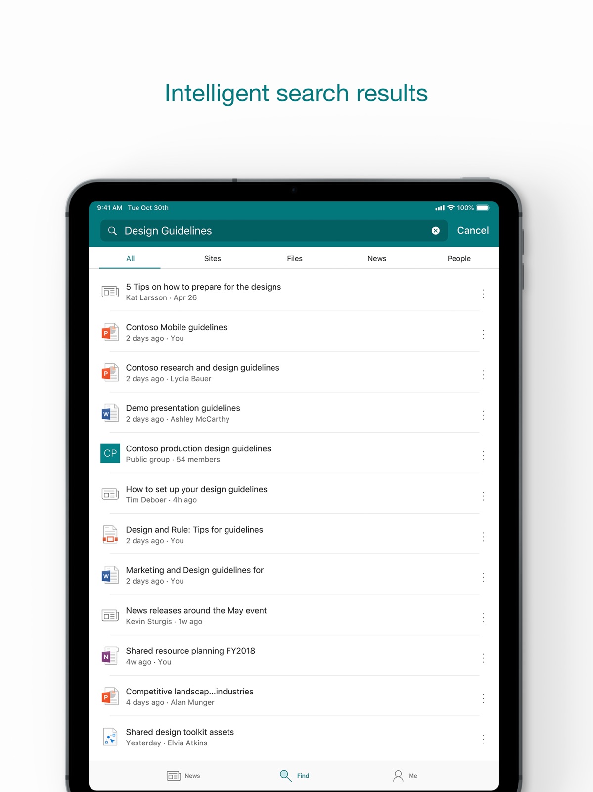 Microsoft SharePoint ipad screenshot 4