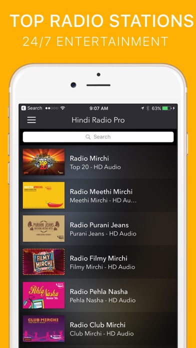 Hindi Radio Pro - India FM Screenshot
