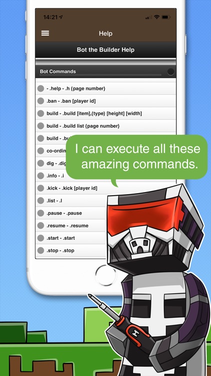 Bot the builder for Minecraft