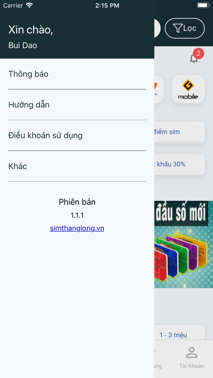iPhone screenshot