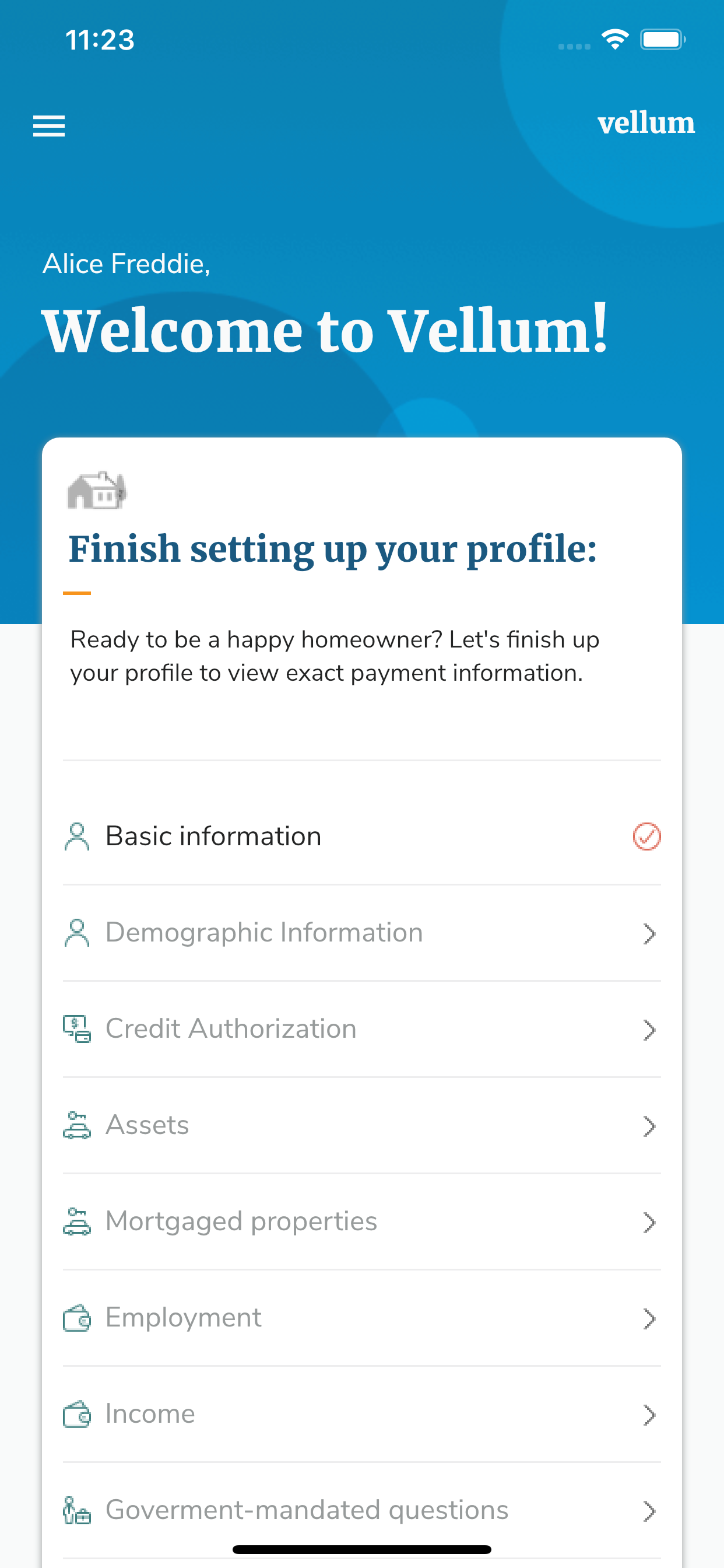 Vellum Mortgage screenshot 2