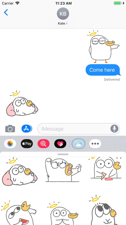 Grumpy Bird Animated Stickers screenshot-3