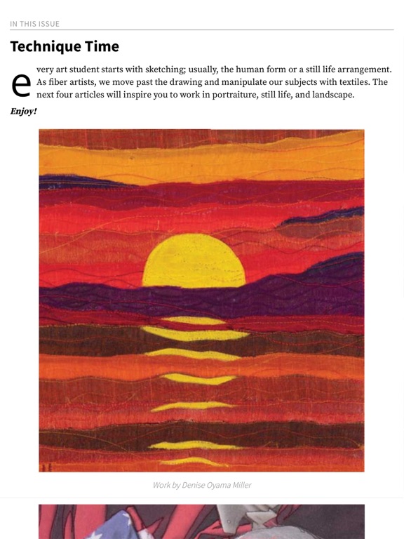 Quilting Arts Magazine iPad screenshot 4 - Lifestyle app