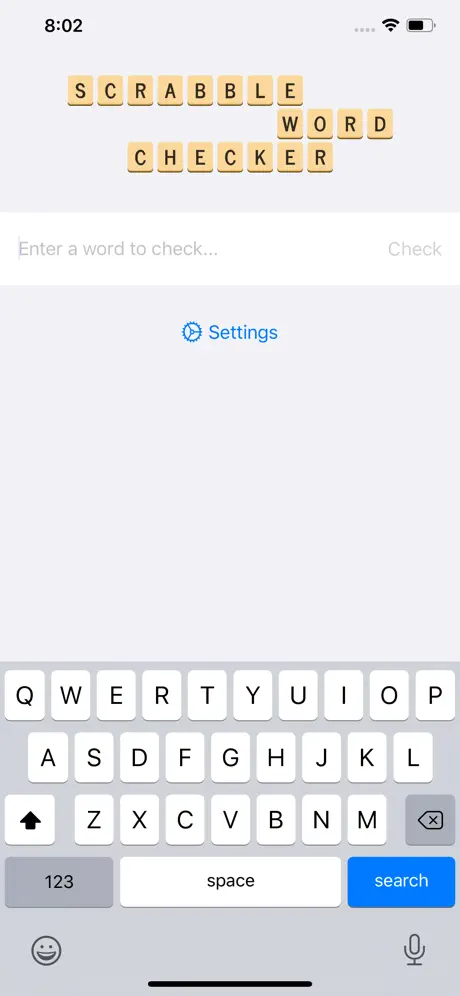 Word Checker for SCRABBLE