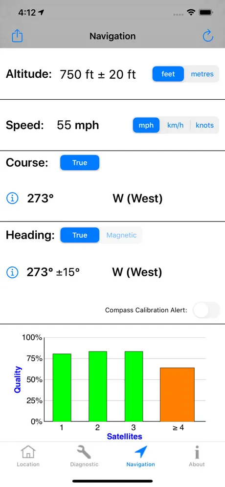 GPS Diagnostic:Prueba Satélite