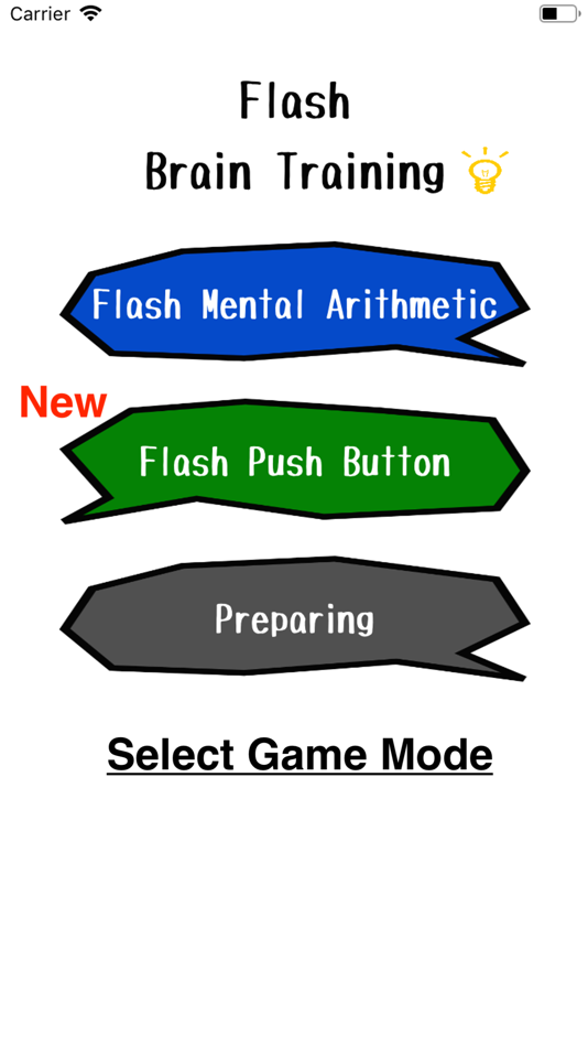 #1. Flash Brain Training Game (iOS) Podle: Toru Shinnae