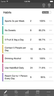 habit-bull: daily goal planner iphone screenshot 2