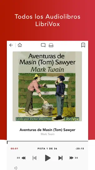 Captura de pantalla de Audiobooks HQ Audiolibros en iPhone 1