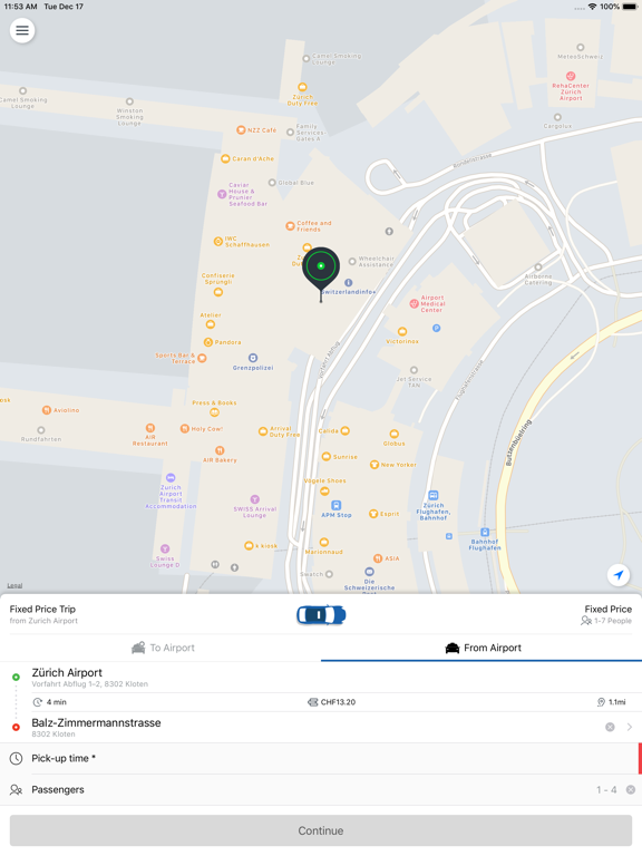 Screenshot #6 pour Airport Taxi Zürich