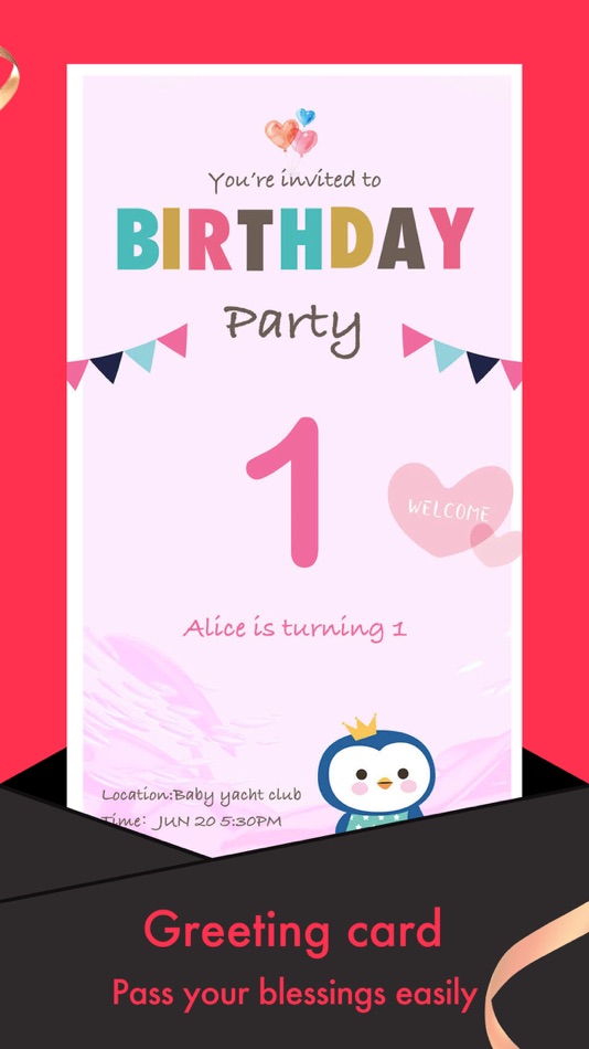 #3. Party Invitation Cards Maker (iOS) 由: Wuhan Net Power Technology Co., Ltd