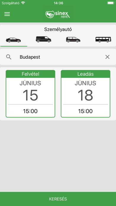 Autóbérlés - SinexRent screenshot 2