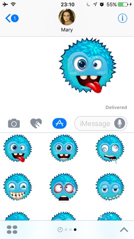 Funny emoticons - Stickersのおすすめ画像2