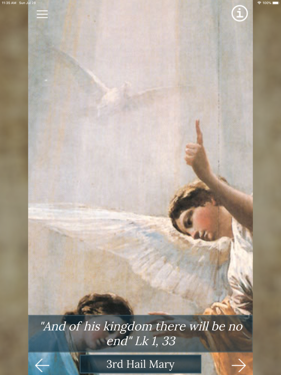 Contemplatio: Rosary on images iPad screenshot 5 - Lifestyle app