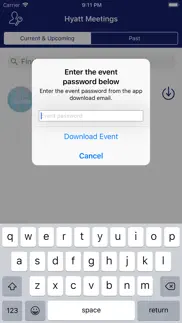 hyatt meetings iphone screenshot 2
