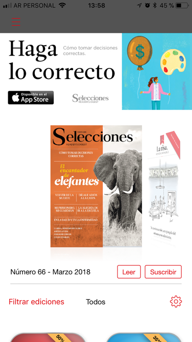 Selecciones en español Screenshot